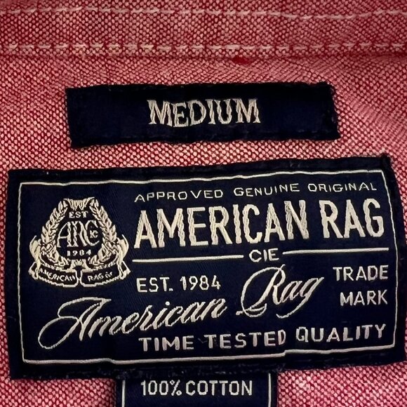 Set of 3 Casual Button Downs in Red, White, and Blue - Picture 3 of 3